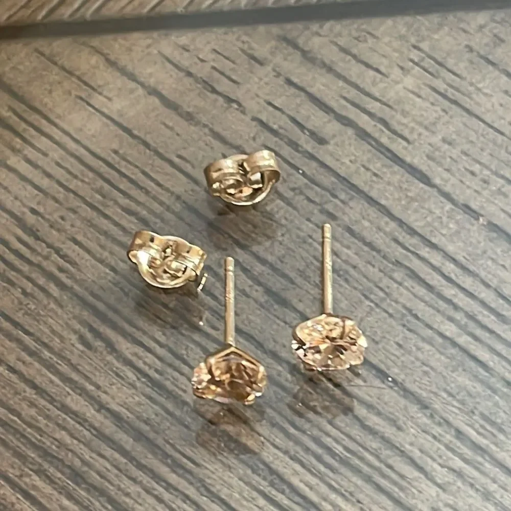 Sterling Silver Stud CZ Earrings